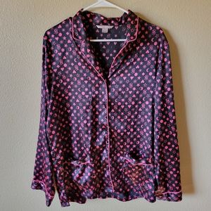 Victoria's Secret Long Sleeve Pajama Top, M